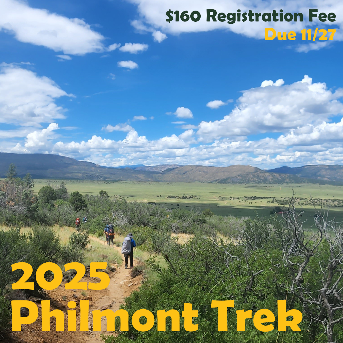 Philmont 2025 Registration Fee Edmond Troop 1